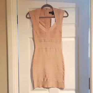 Light pink French connection bandage dress